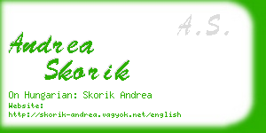 andrea skorik business card